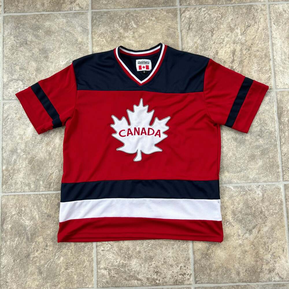 Snowcap Canada Hockey Jersey with Maple Leaf - Red